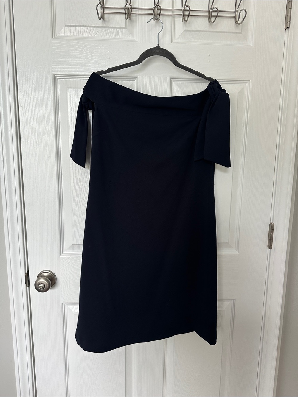 Donna Karan on Shoulder with Tie-Shoulder Detail